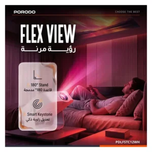 بروجكتر Porodo Lifestyle 150 Lumens 1+8 GB PDLFSTC12WH