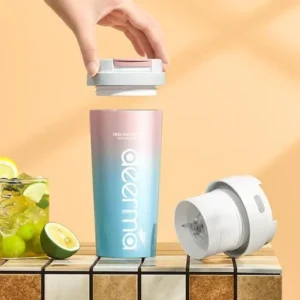 كوب قهوة محمول وخلاط فواكه شاومي 2 في 1 DEM-NU90