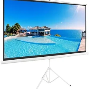 شاشة عرض Tech-Com مقاس 145x145 سم مع حامل ثلاثي القوائم